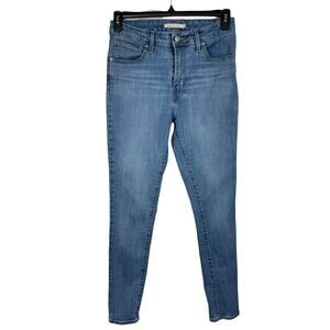 Levi’s 721 SZ 30 Hi-Rise Skinny Jeans Pockets Stretch Zip-Fly Medium Wash Blue